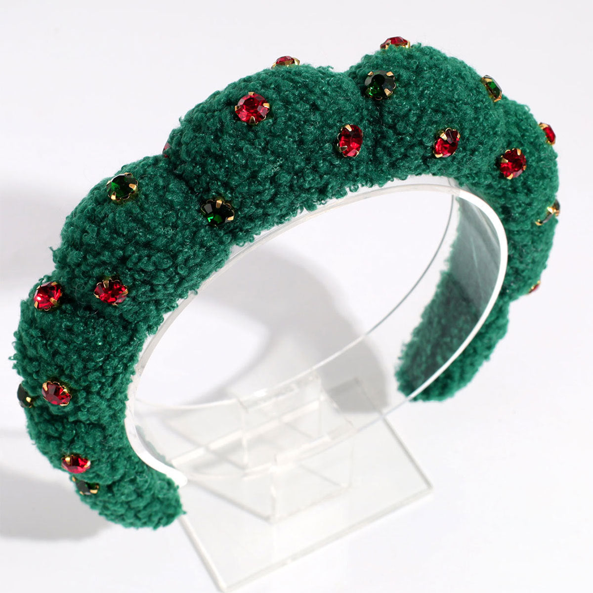 Wholesale Towel Fabric Rhinestone Cloud Hair Hoop