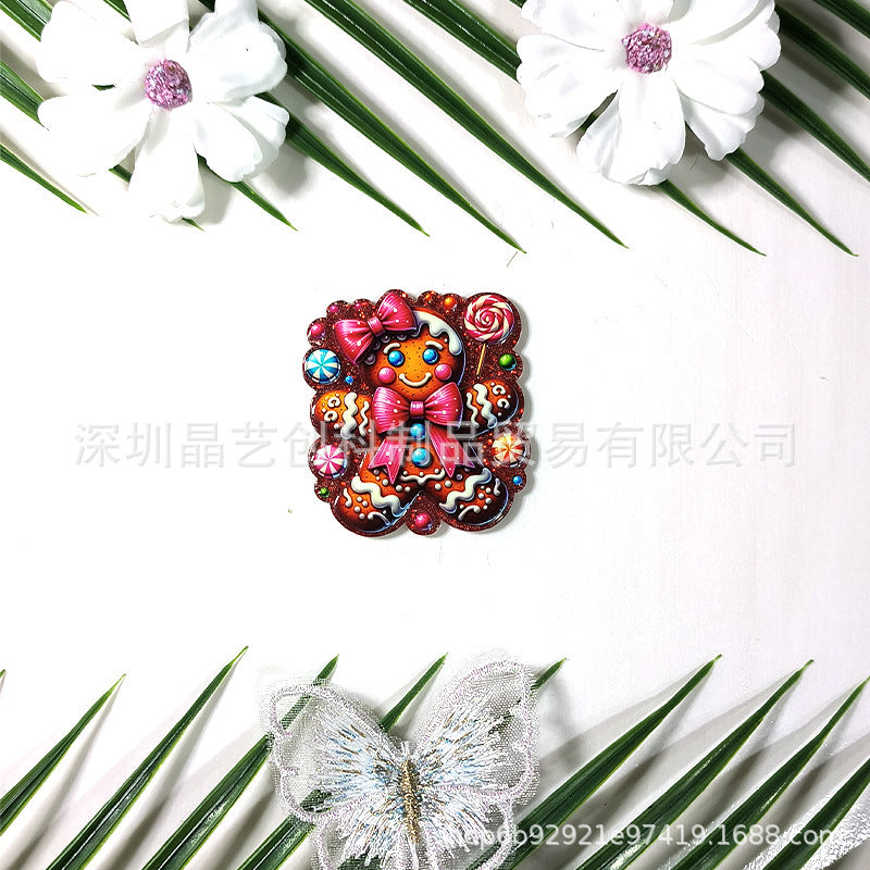 Wholesale 10pcs/pack sequined Christmas crackers acrylic DIY accessories