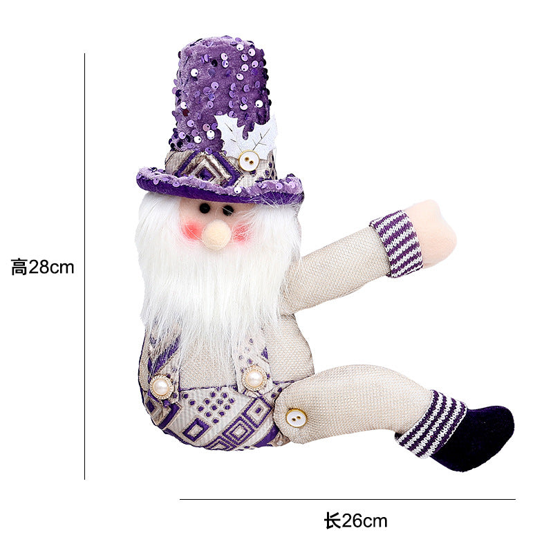 Wholesale Christmas Creative Curtain Buckle Cartoon Doll Decoration