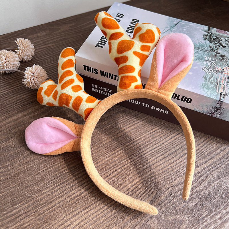 Wholesale Christmas Elk Amusement Park Cute and Funny Plush Headband