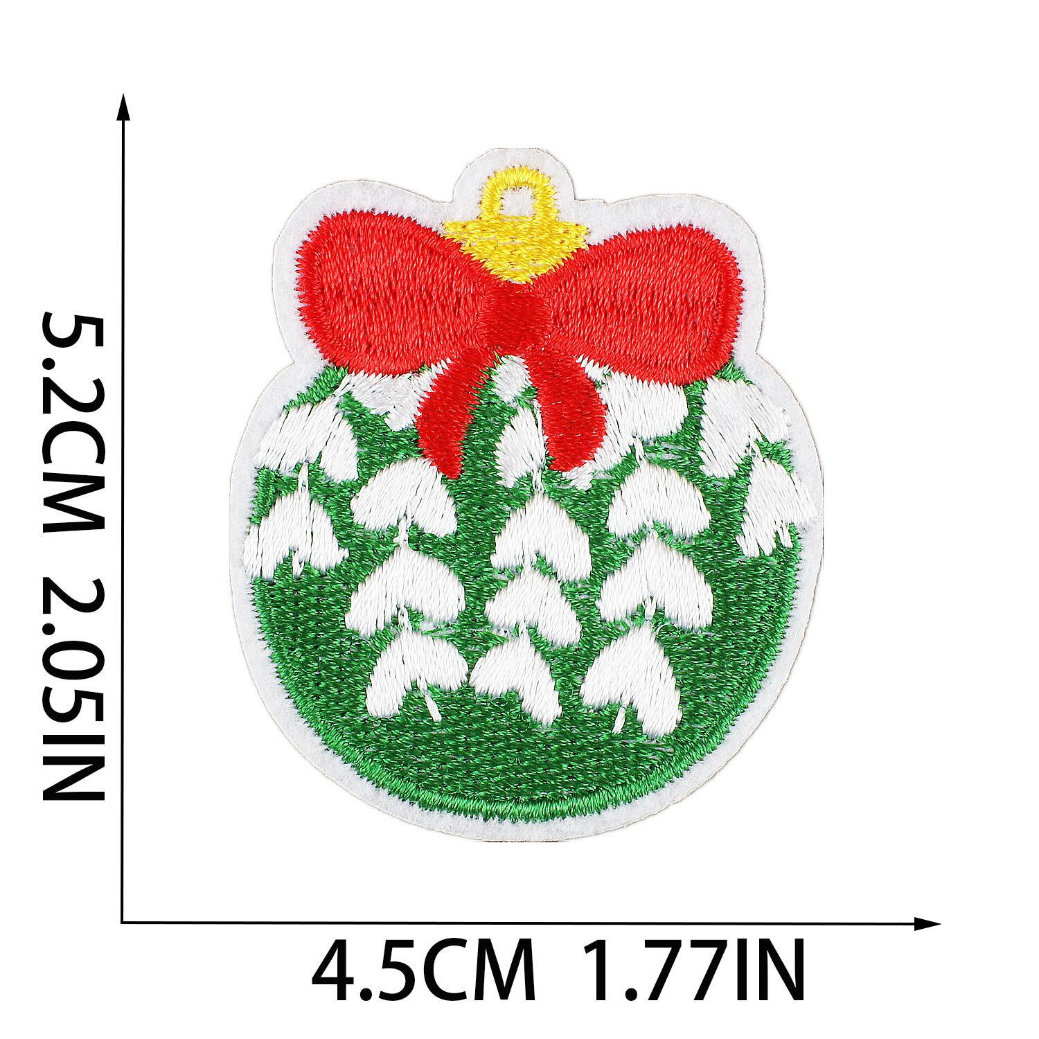 Wholesale Embroidered Christmas Patch Funny Holiday Design Polyester Thread Applique For Clothing Resale  OLY Exclusive
