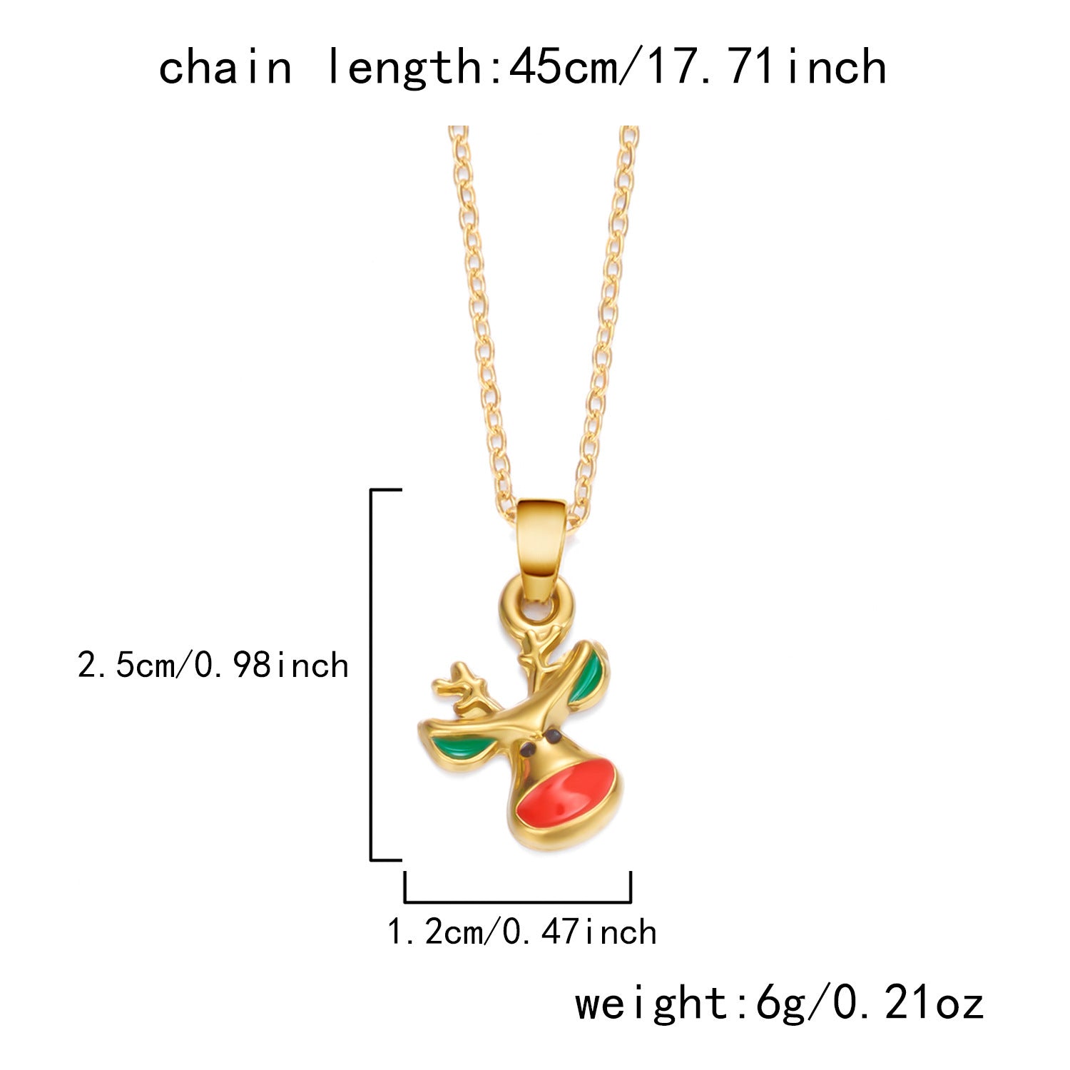 Wholesale Christmas Dopamine Colored Necklace