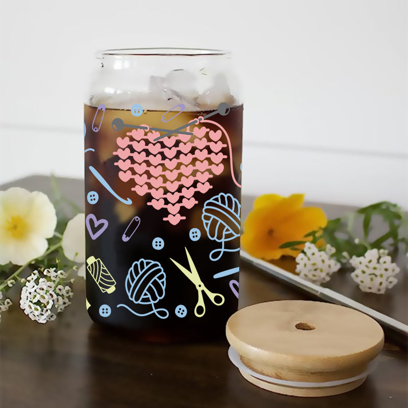 Wholesale Pink Love Bow Valentine's Day 16oz Cup UV DTF Wraps