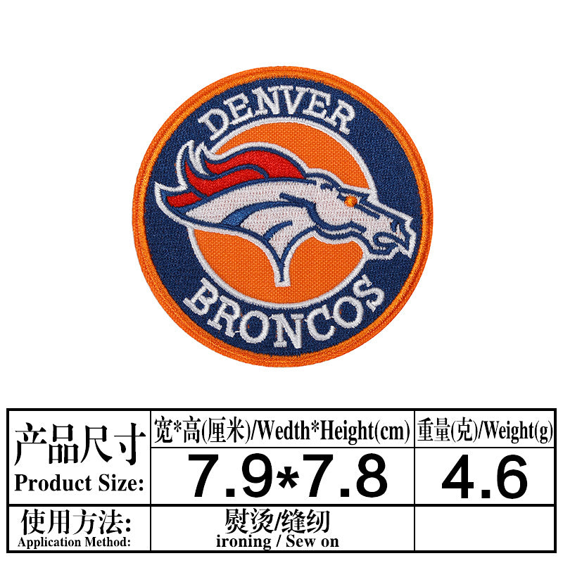 Wholesale Colorful and diverse circular team emblem embroidery DIY Patches OLY Exclusive