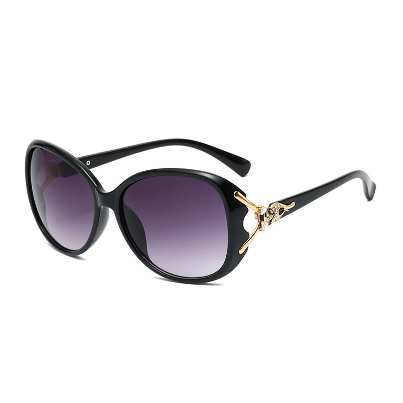 Wholesale Metal and diamond fox head sunglasses