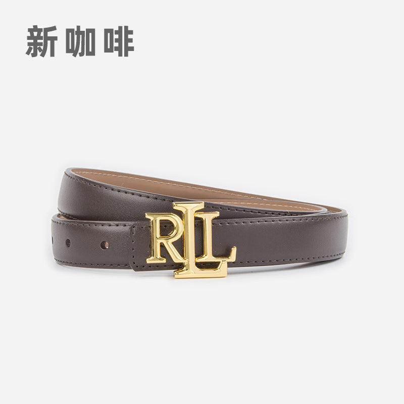 Wholesale Letter genuine leather women' s belt cowhide belt