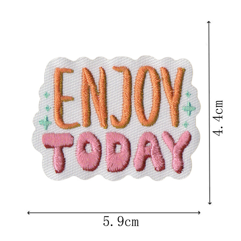 Wholesale Inspirational quote embroidery DIY Patches