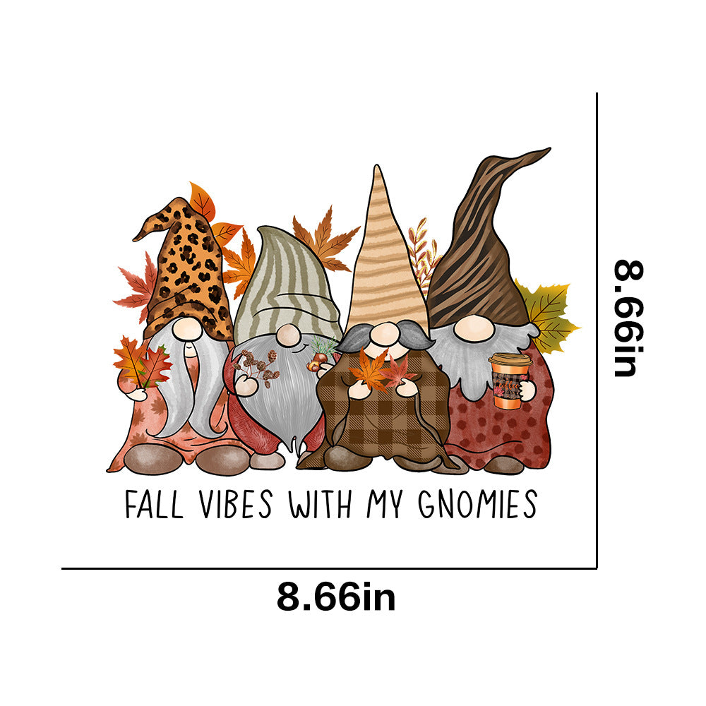 Wholesale 10pcs/pack Golden Autumn Pumpkin T-shirt Thermal Transfer Hot Stamping