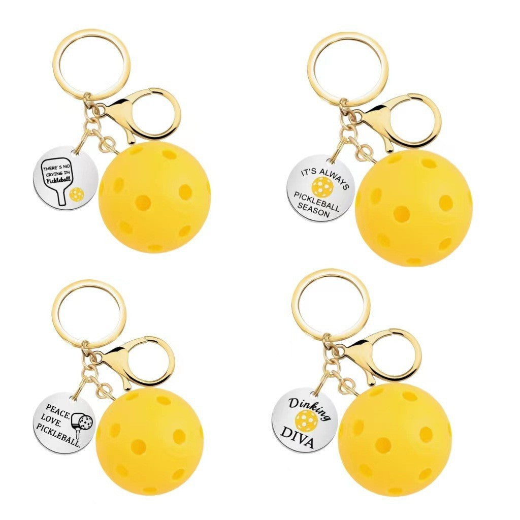 Wholesale Pickleball Racket Keychain Sports Pendant