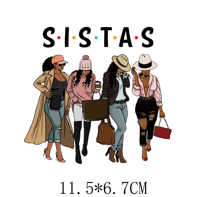 Wholesale 5pcs/pack girls hot stamping UV DTF Ready to Press Transfers Wraps