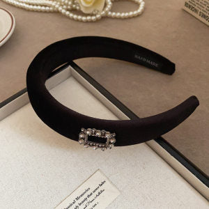 Wholesale Full of diamonds, super sparkling, elegant, fashionable and versatile colored diamond hair pressing headband