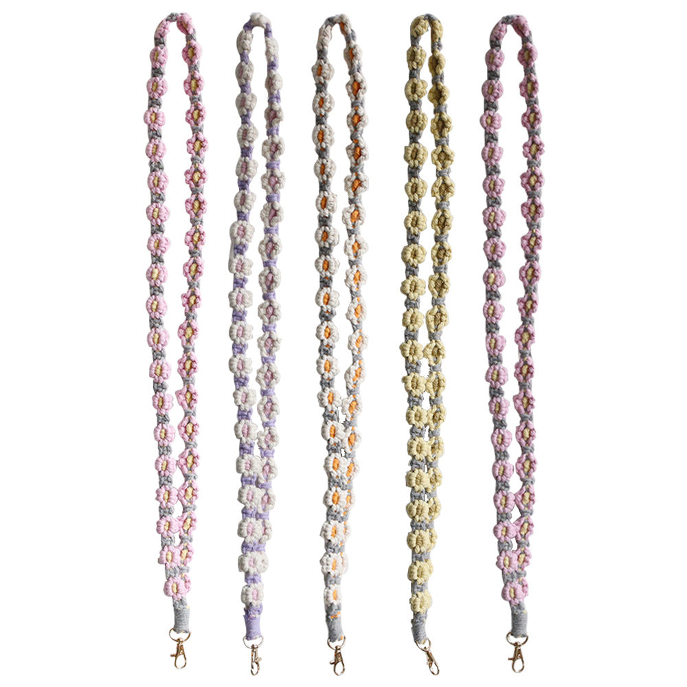 Wholesale Bohemian Daisy Flower Weave Keychain