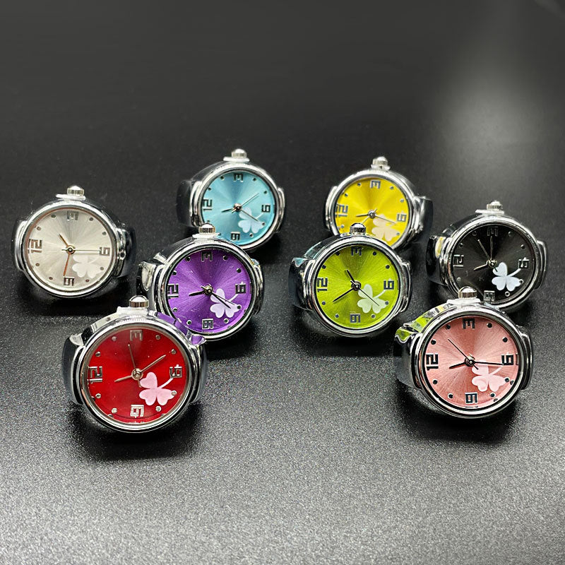 Wholesale [Ring Watch] fashion men and women couple alloy shell ring watch