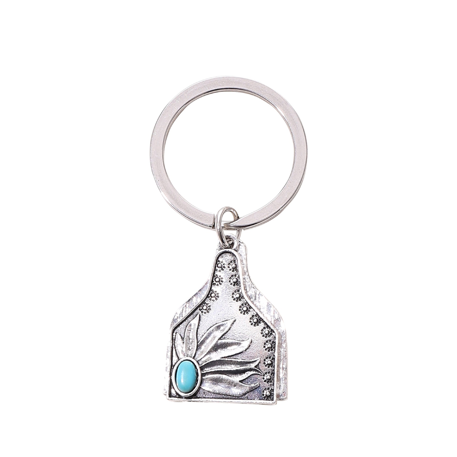 Aleación al por mayor Lindo llaves de patrón de cactus botánico