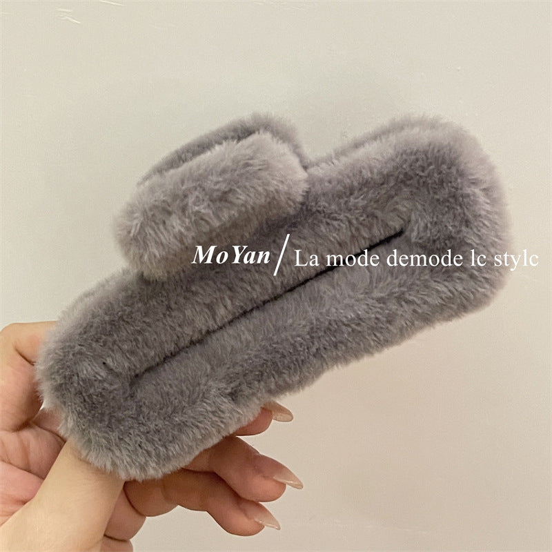 Wholesale Plush Warm Color Large Grab Clip