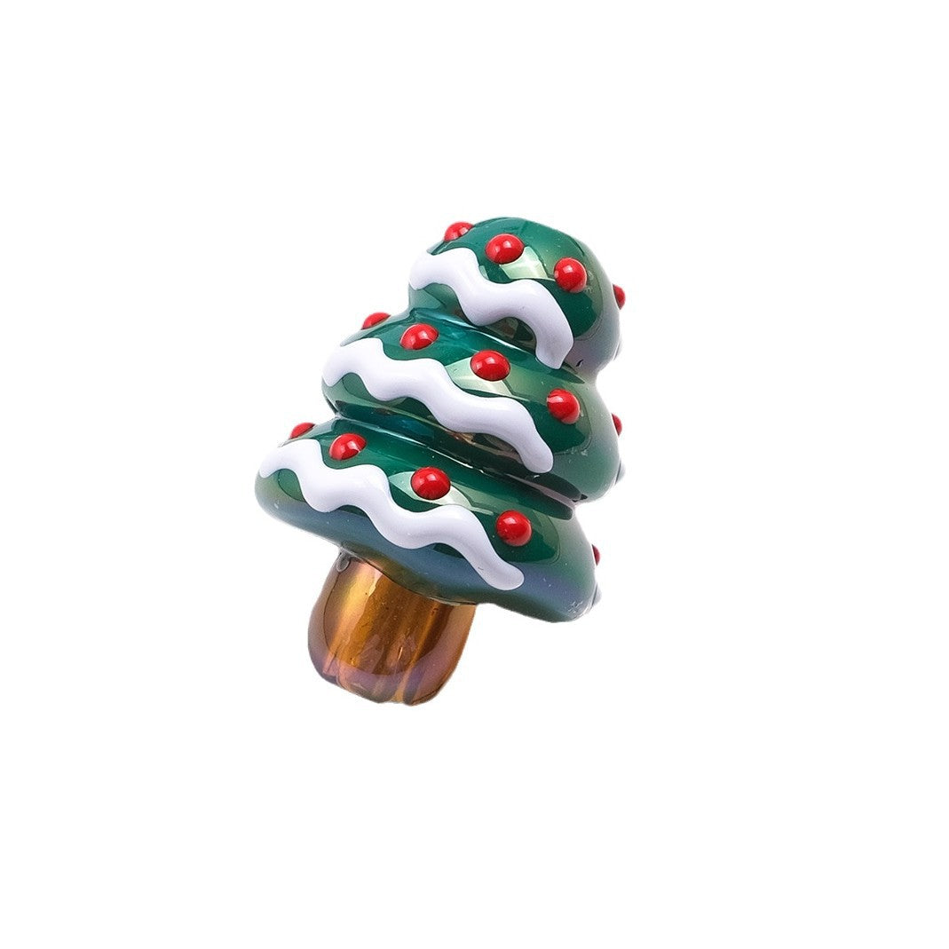 Wholesale Graffiti Christmas Tree Perforated Acrylic DIY Beads