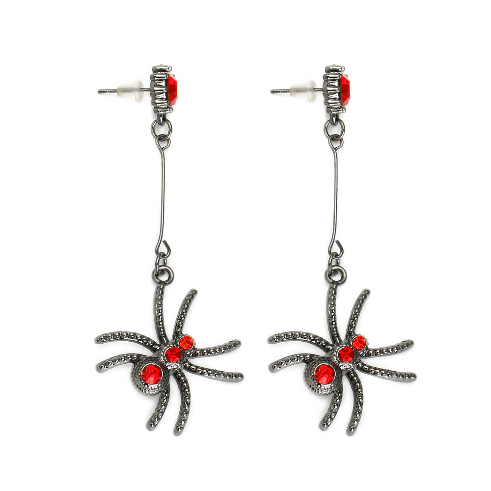 Wholesale Gothic Halloween Party Dark Style Spider Earrings