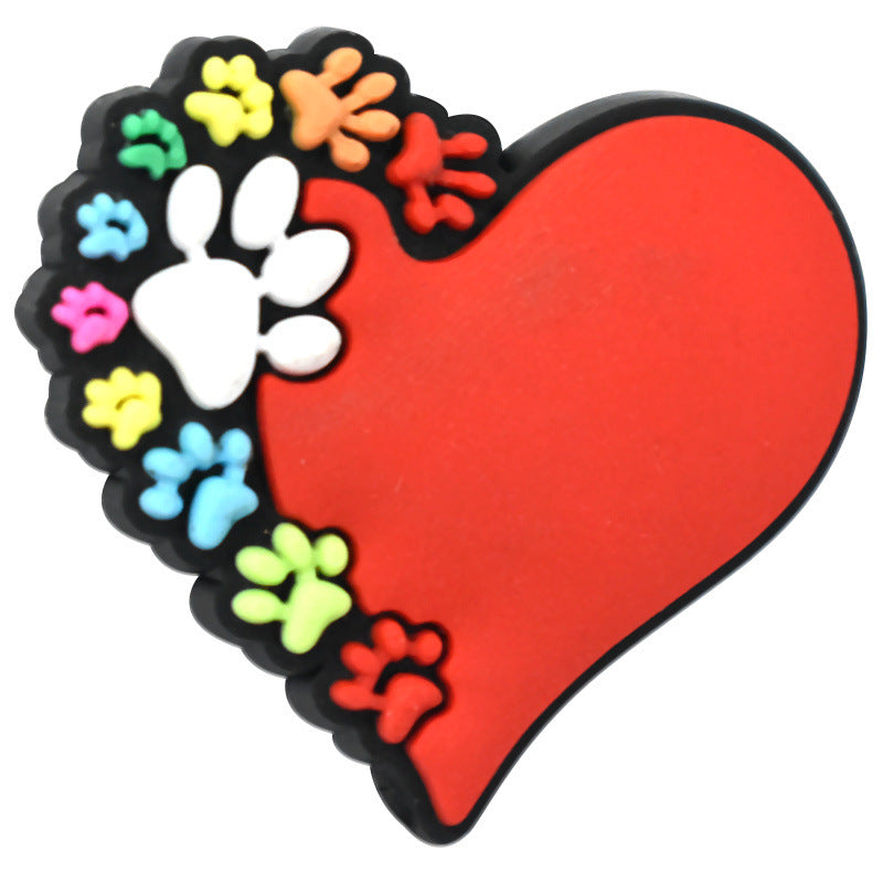 Wholesale Random 100pcs Dog Paw Series Creative Ballpoint Pen Bead Focal Beads