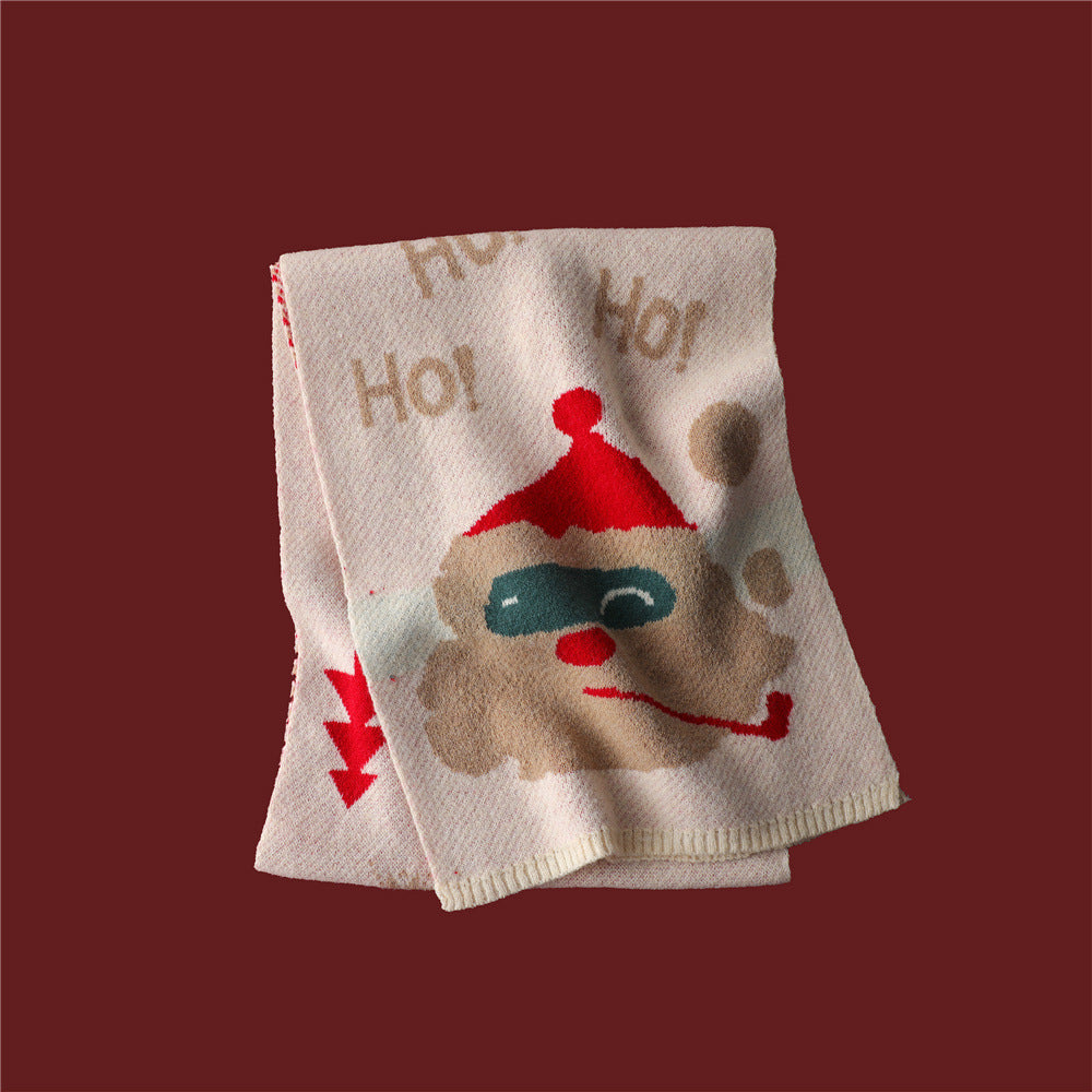 Wholesale Christmas Gifts Red Santa Scarf