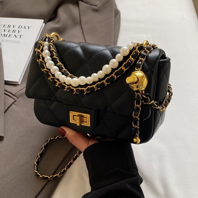 Wholesale Diamond Embroidery Chain Single Shoulder Underarm Small Square Bag