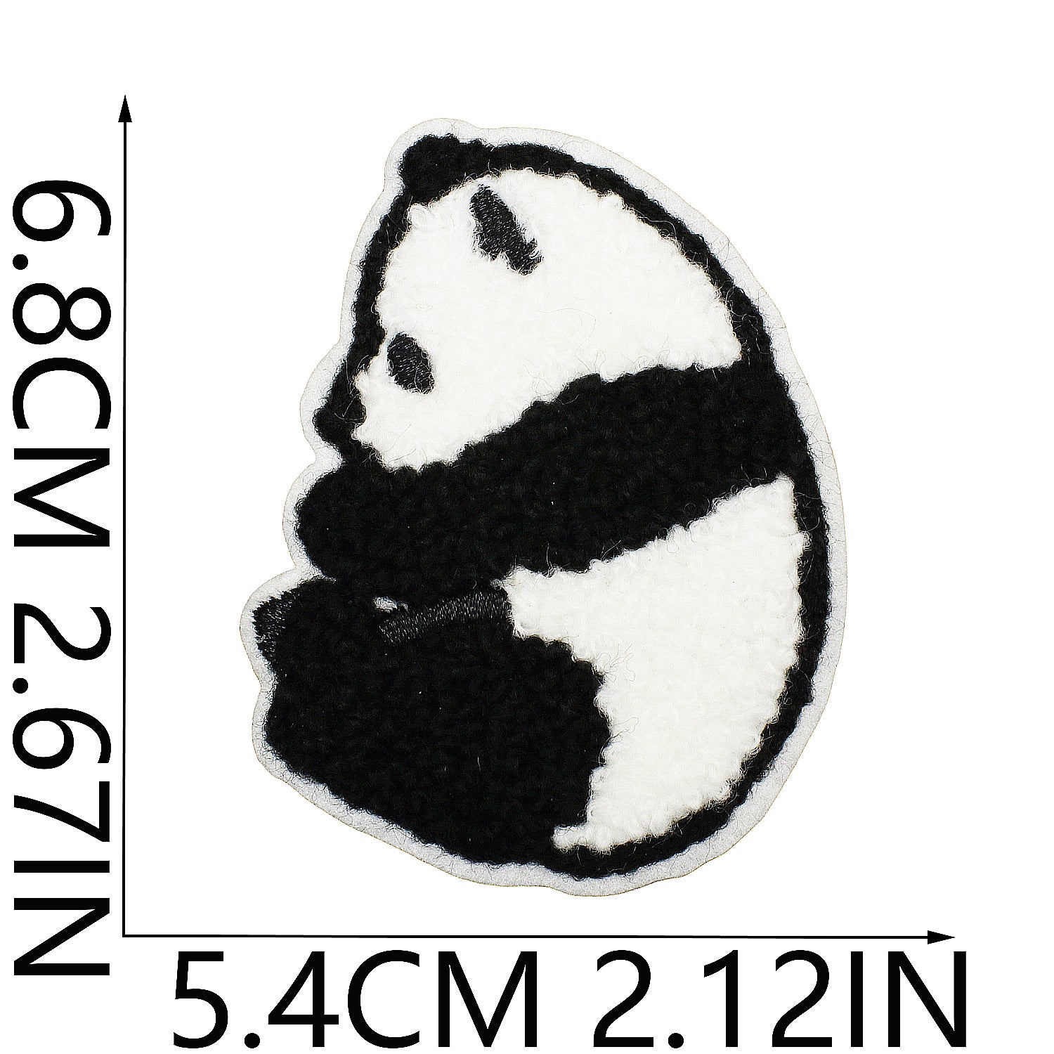 Wholesale Cute Panda Embroidery Patch For Clothing And Bag Decoration DIY Craft Supply Trendy Fashion Accessory For Resale