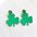 Wholesale St Patrick's Day earrings Carnival personalized all-match Green acrylic glitter Clover lucky grass earrings