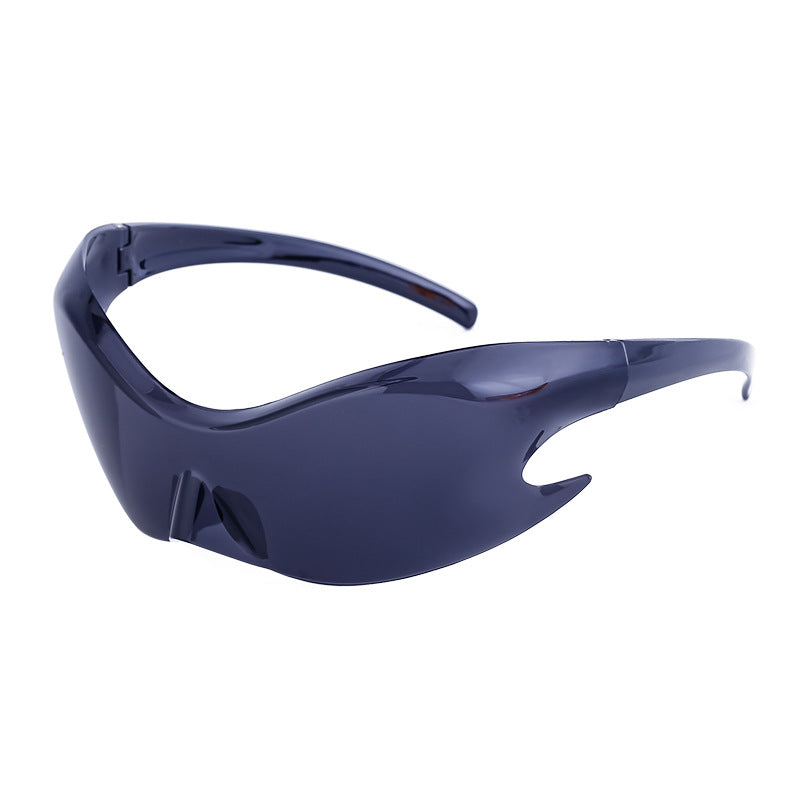 Wholesale PC Y2K Sports Windproof Colorful Tech Style One-piece Sunglasses