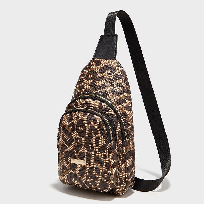 Wholesale Large Capacity Commuting Leopard Print Single Shoulder Crossbody