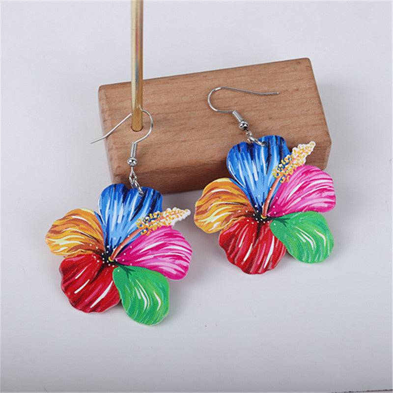 Wholesale Romantic Pastoral Style Flower Stamen Earrings