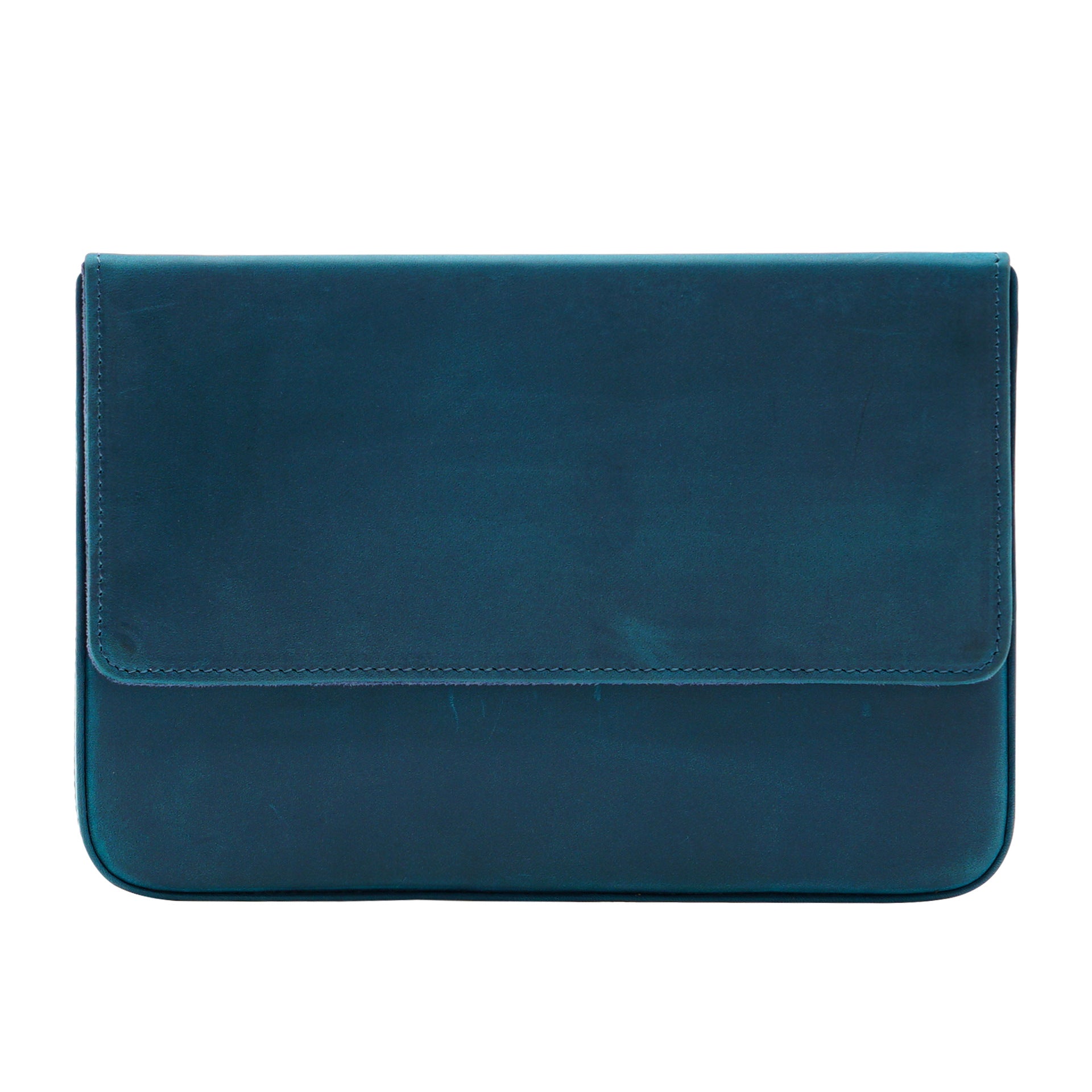 Wholesale 12-pack Handmade Magnetic Drawer-style Crazy Horse Leather Pencil Case