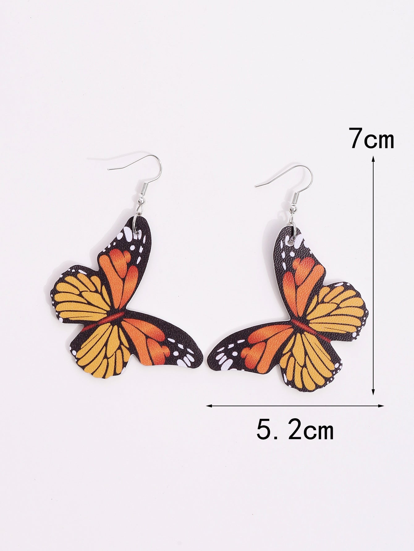 Wholesale Butterfly Leather PU Earrings