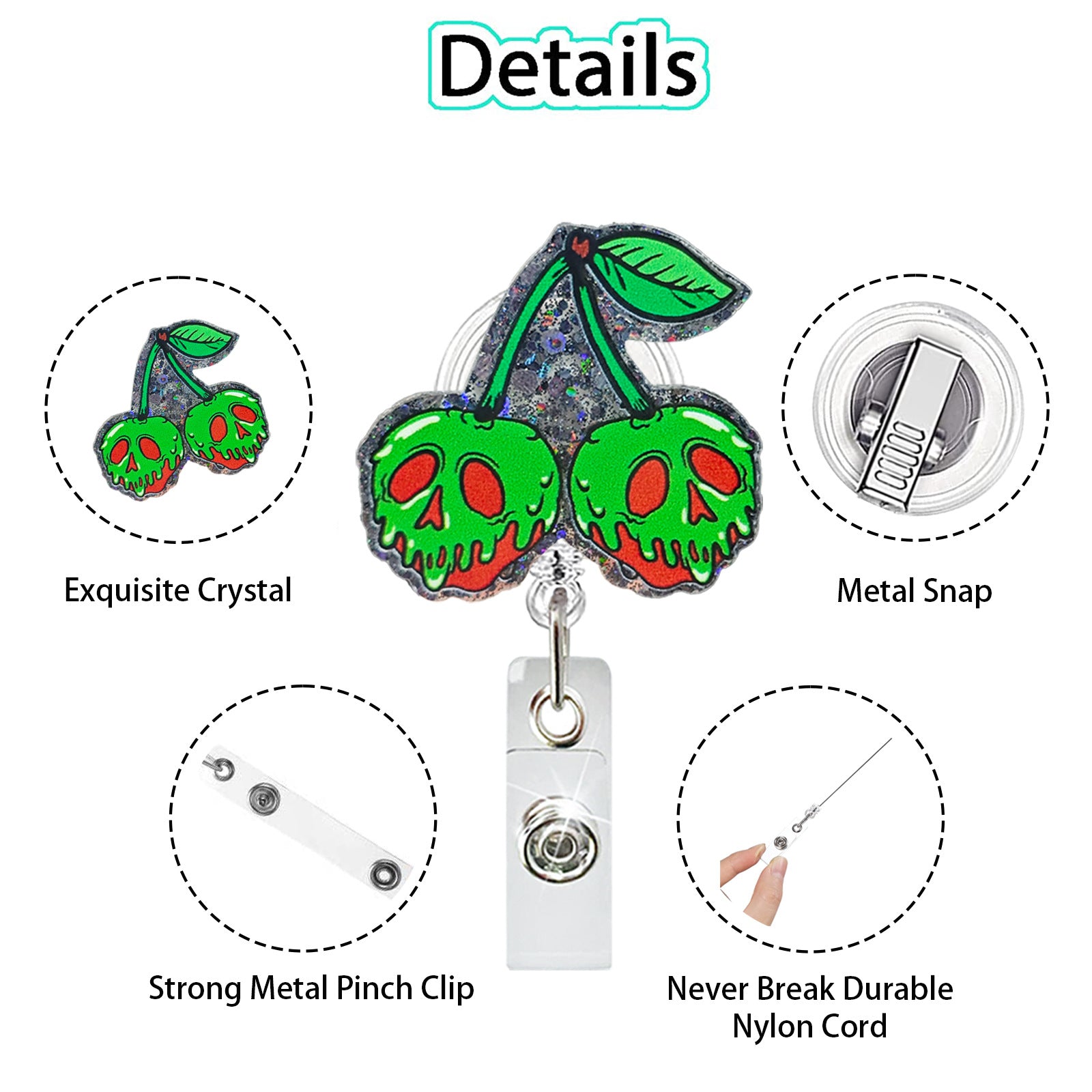 Wholesale  cherry retractable buckle