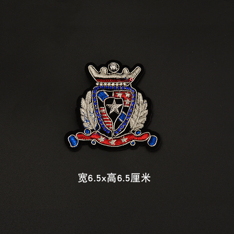 Wholesale Embroidered Bear Brooch Stylish Women Coat Pin Fashion Accessory