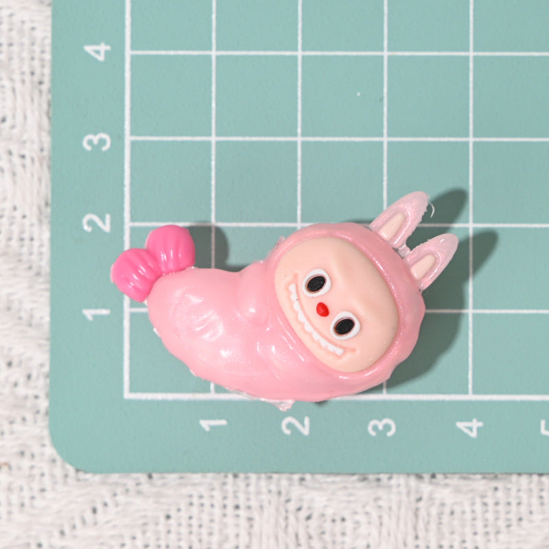 Wholesale 10pcs/pack oft silicone cartoon fried shrimp rubber beads