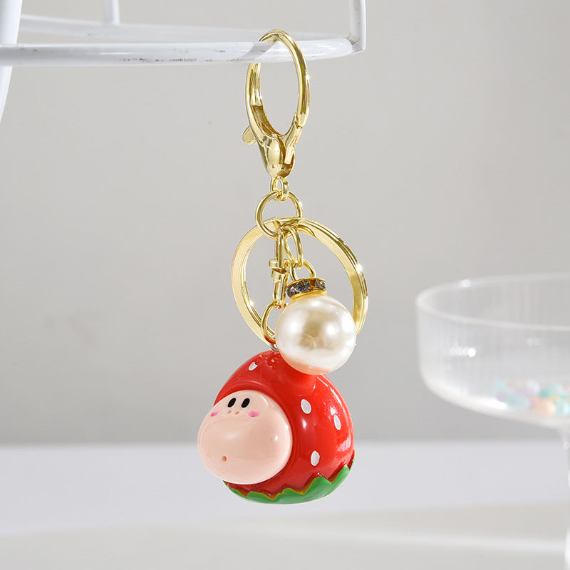 Wholesale Resin Big Face Fruit Keychain