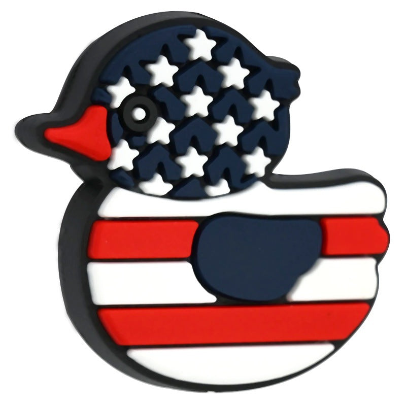 Wholesale Random 100pcs/pack   Cartoon duck beaded  Focal Beads