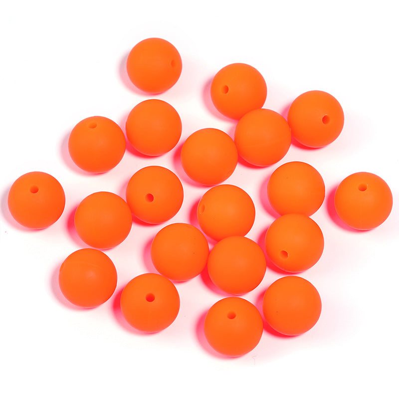 Wholesale Random 50pcs/pack  Silicone multi-color beads