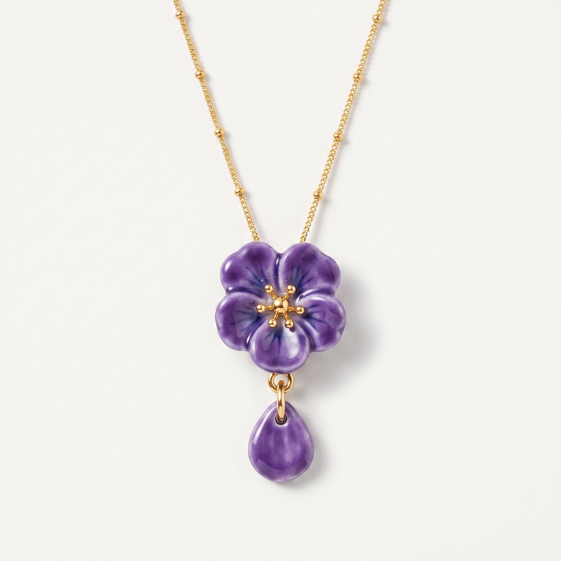 Wholesale Handmade Vintage Layered Flower Necklace With Gold Chain Pink Carnation Gradient Chic Fashion Accessory For Gift And Resale
