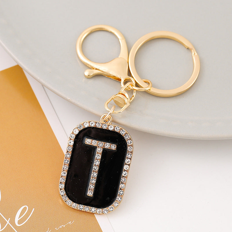 Wholesale Creative 26 English Letters Zinc Alloy Keychain