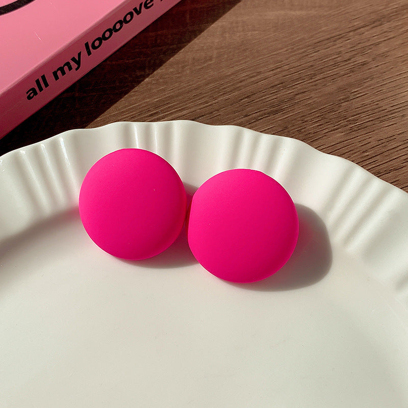 Wholesale Dopamine Rose Red Earrings