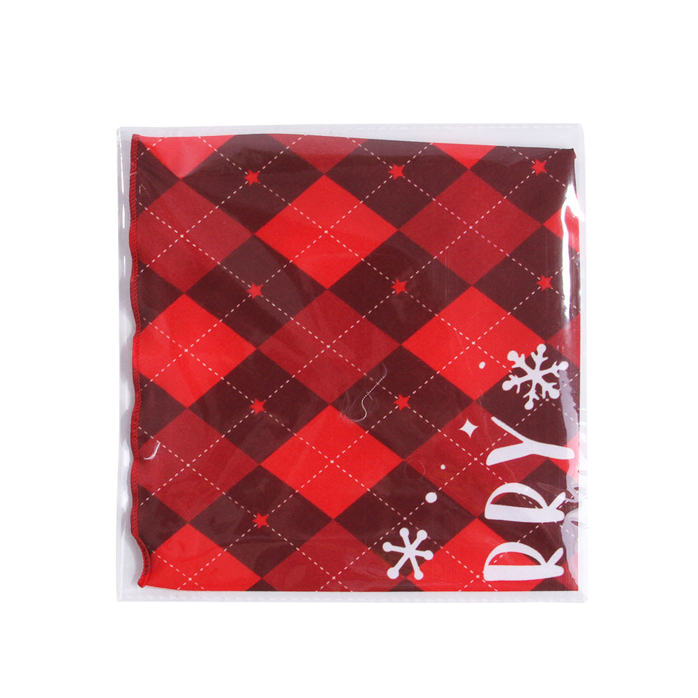 Wholesale 2PCS Christmas Triangle Dog Polyester Bibs