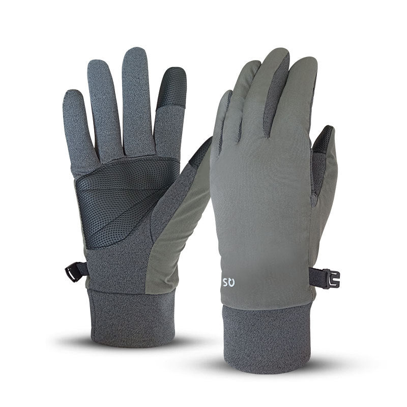 Wholesale Winter Style Solid Color Plush Insulation Polyester Glove