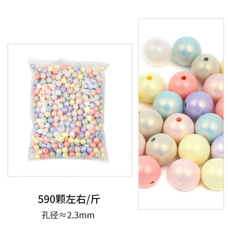 Wholesale ABS Mixed Color Plastic Through Hole Round Beads