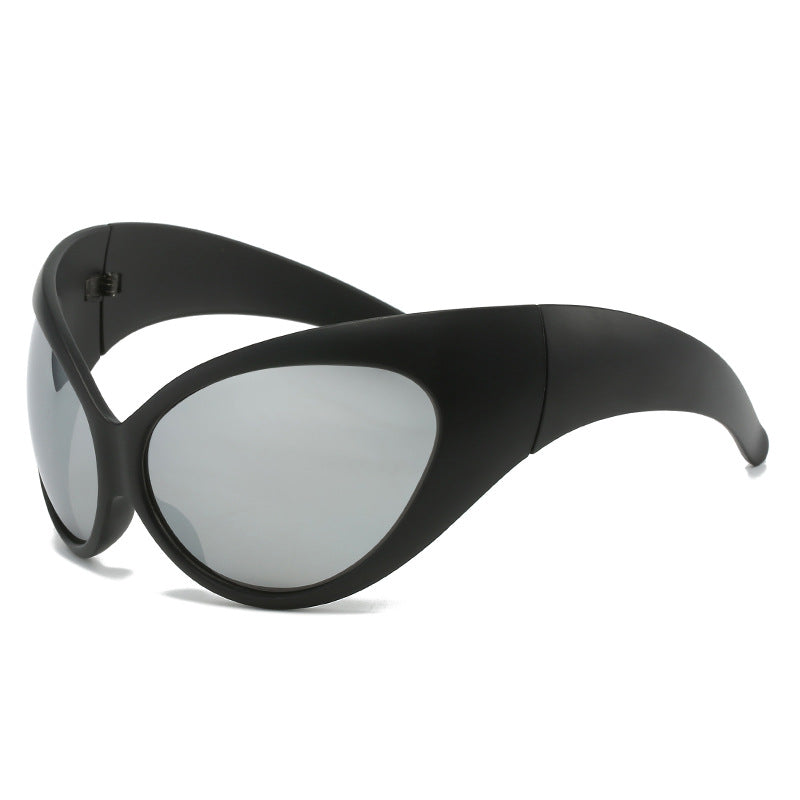 Wholesale Cat-eye Large Frame Fashion Sports Future Technology Sunglasses