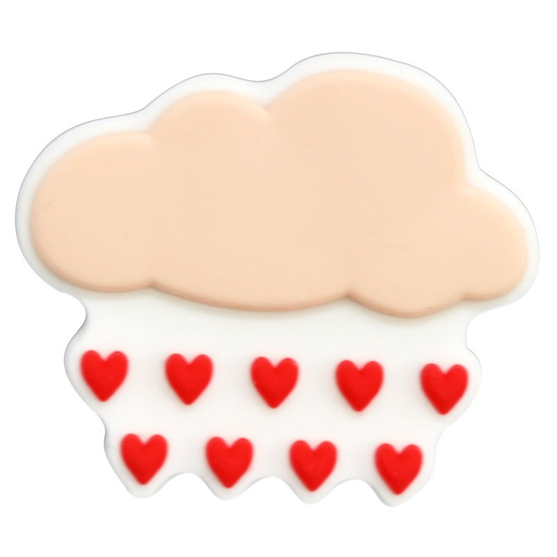 Wholesale Random 100pcs Valentine' s Day Series Blue Cartoon Croc Charms