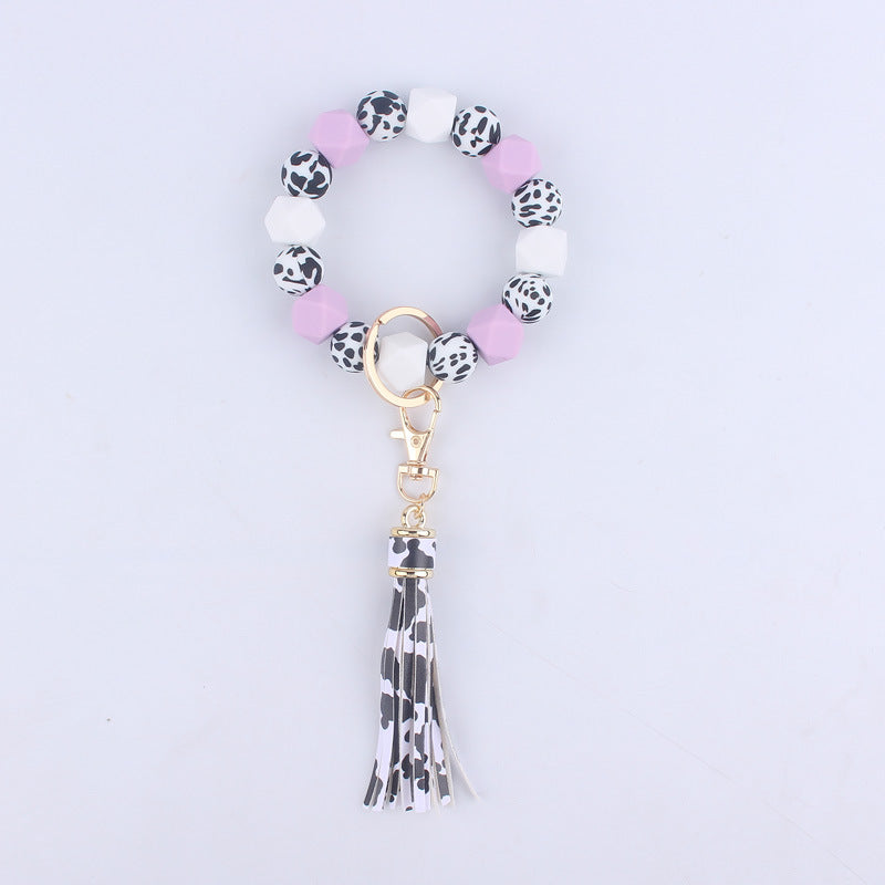 Wholesale Little Daisy Silicone Wrist Keychain