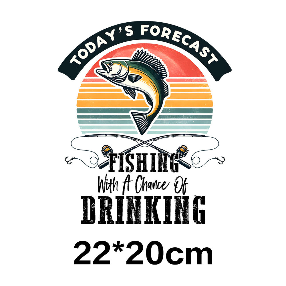 Wholesale Fishing UV DTF Ready to Press Transfers Wraps