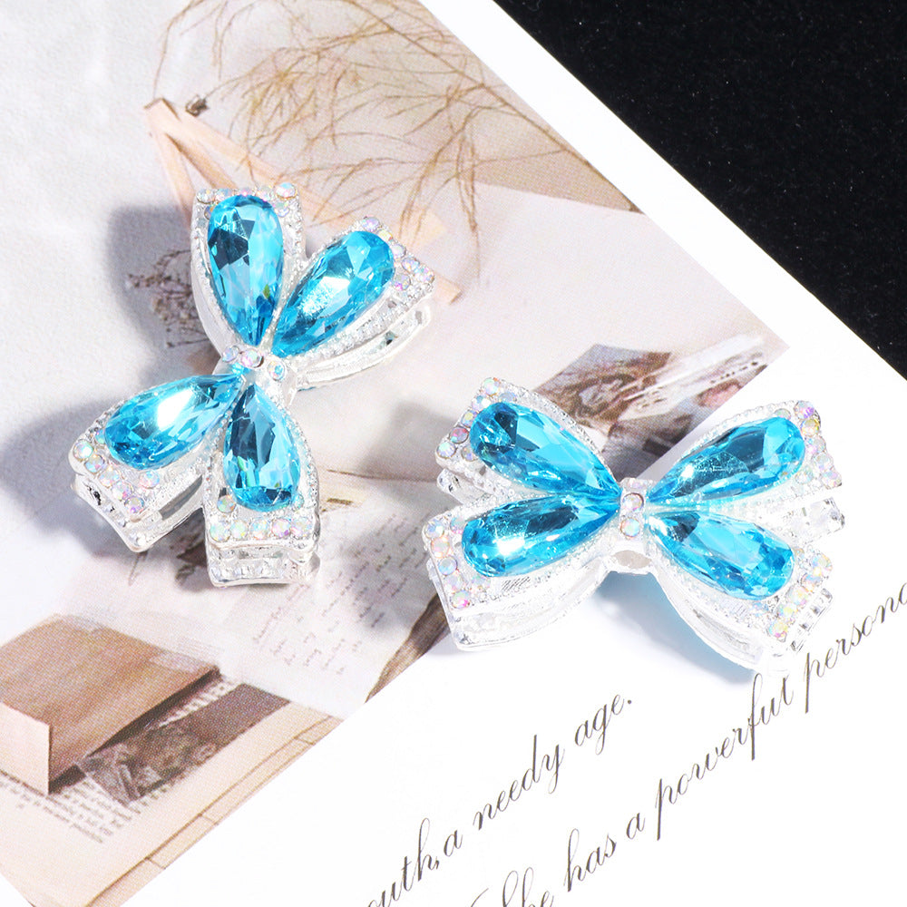 Wholesale 5pcs Colorful crystal bow DIY jewelry beads