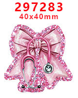 Wholesale Random 30pcs Pink Bow Series Acrylic Flatback