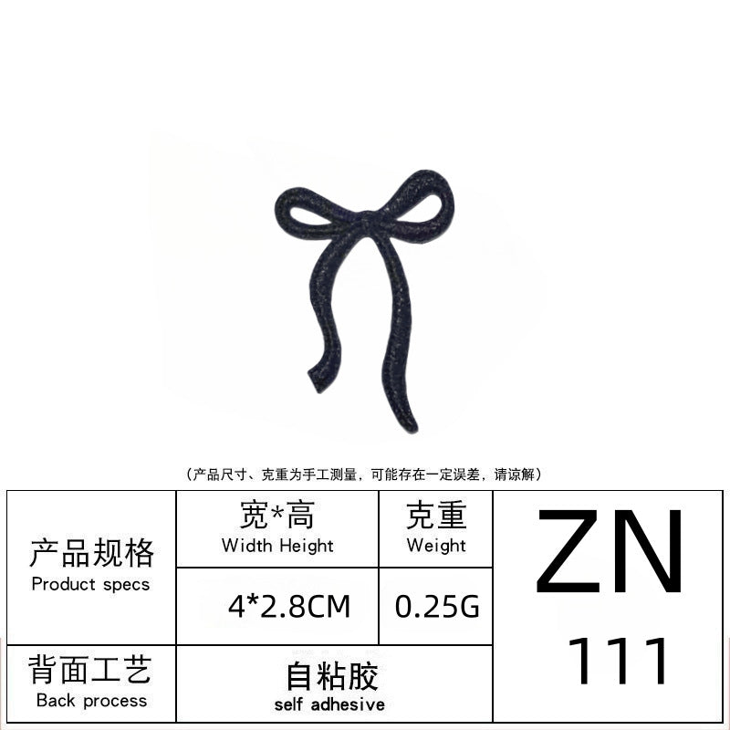 Wholesale Bowknot Self-adhesive Clothing Patches